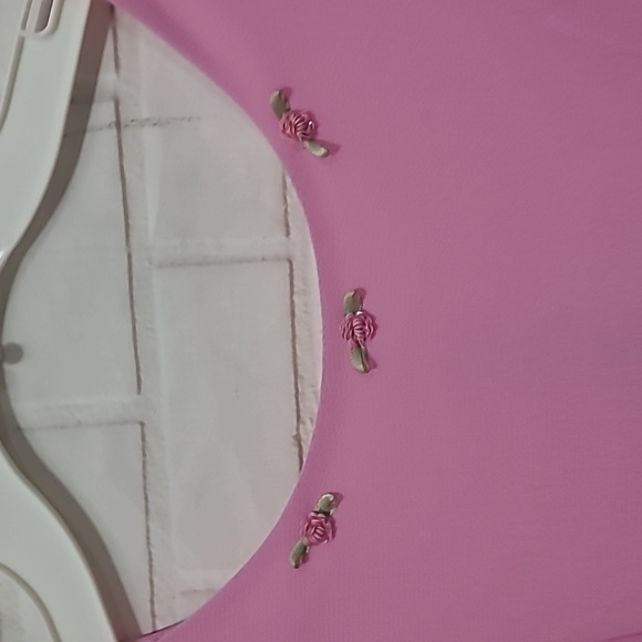 NWT GIRLS JONA MICHELLE PINK CHIFFON DRESS - Picture 4 of 7